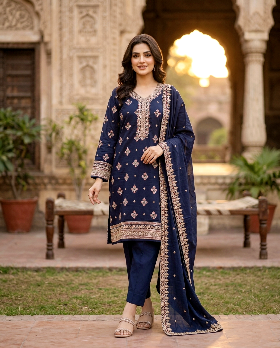 Glamour D.no 434 Cotton (Unstitched)