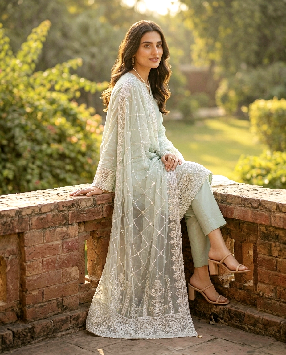 Mukesh D.no 991 Khaadi net(Unstitched)