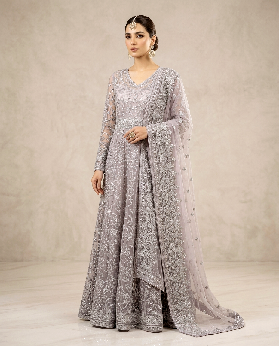 Crystal Glaze Net Maxi (Unstitched)