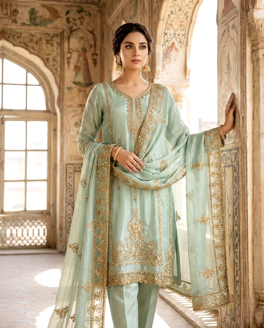 CutDana Crincle D.no 555 ( Unstitched)