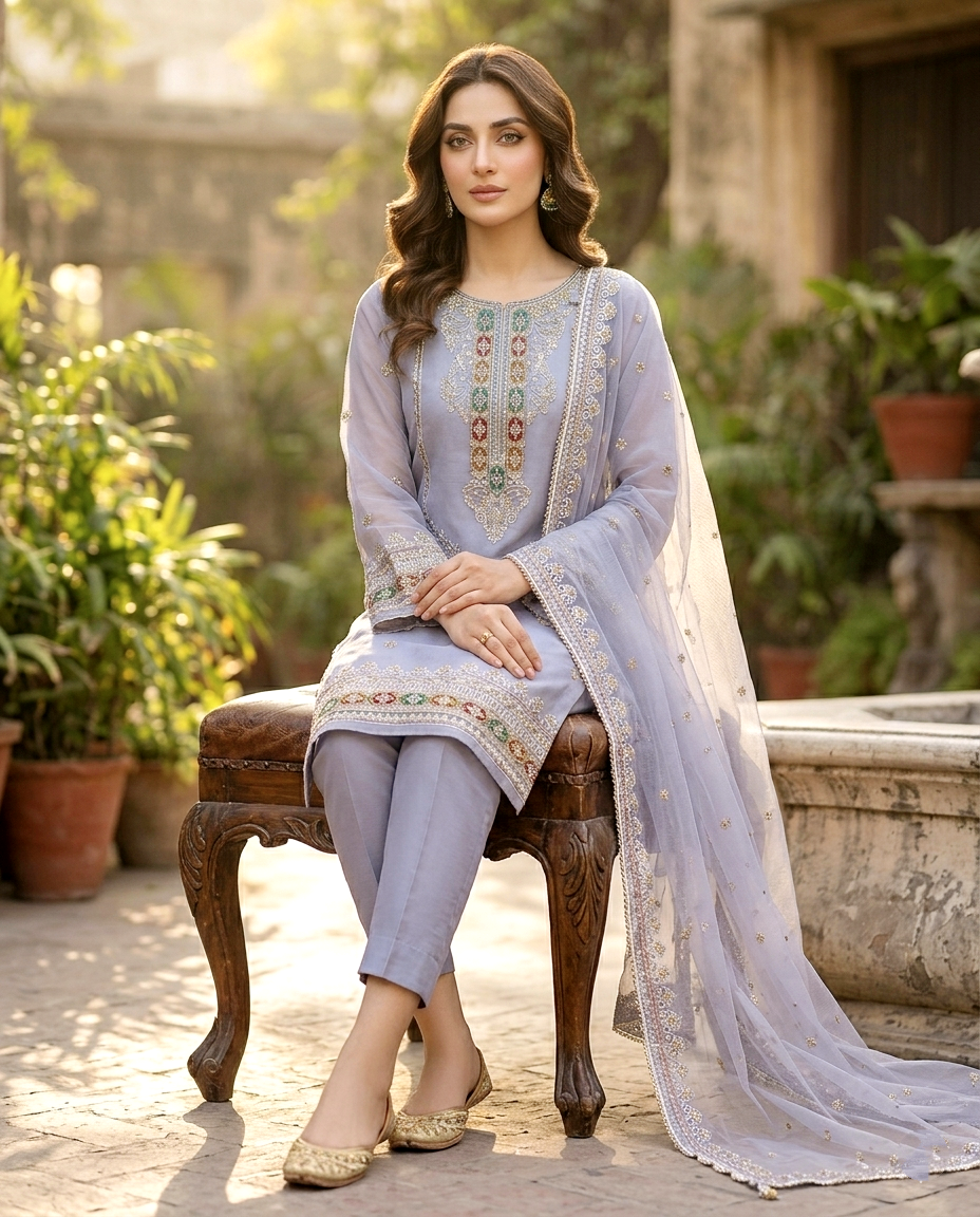 Multi Khaadi Net Suit (Unstitched)