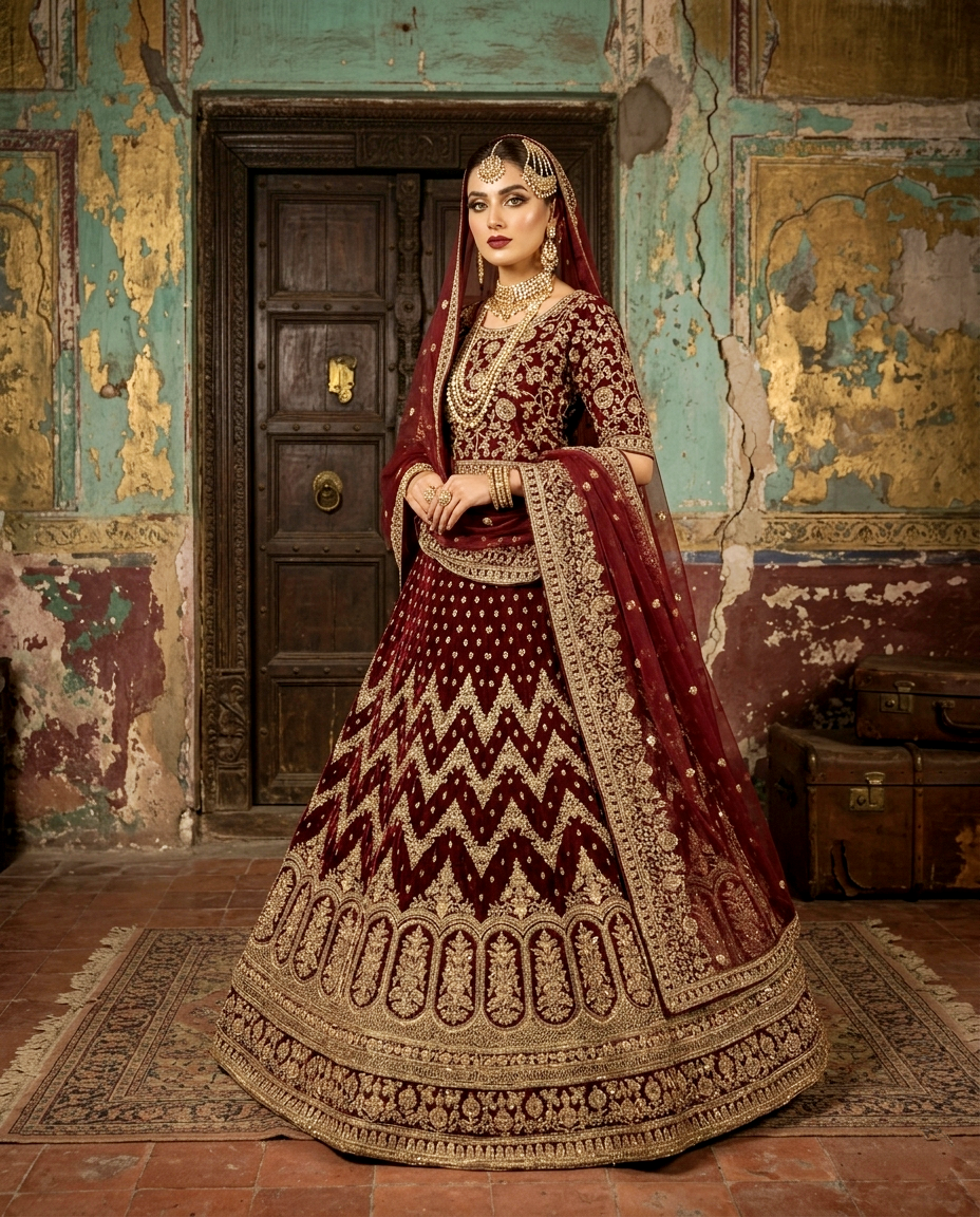 ZF - Mahtab Bridal Lehengha Unstitched