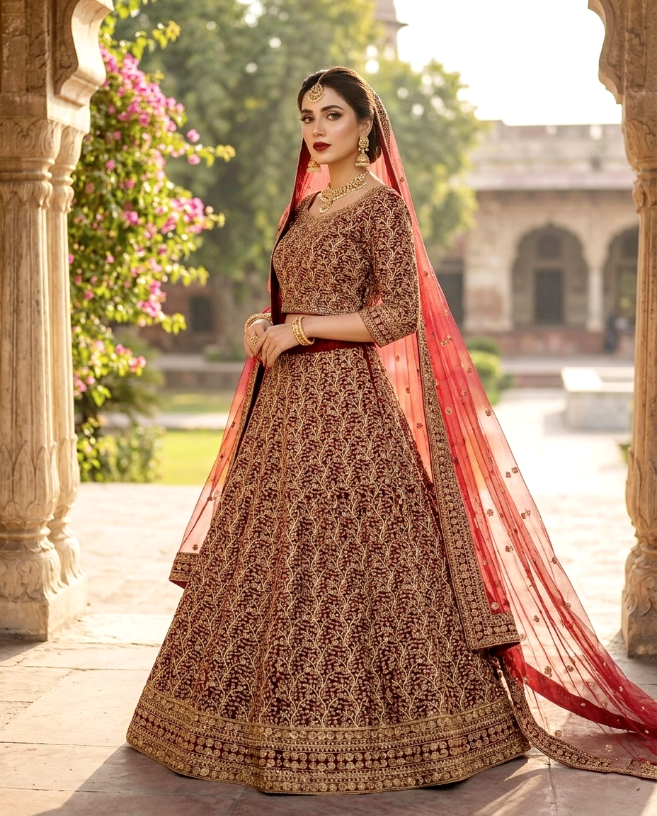ZF - Sitara Bridal Lehengha Unstitched