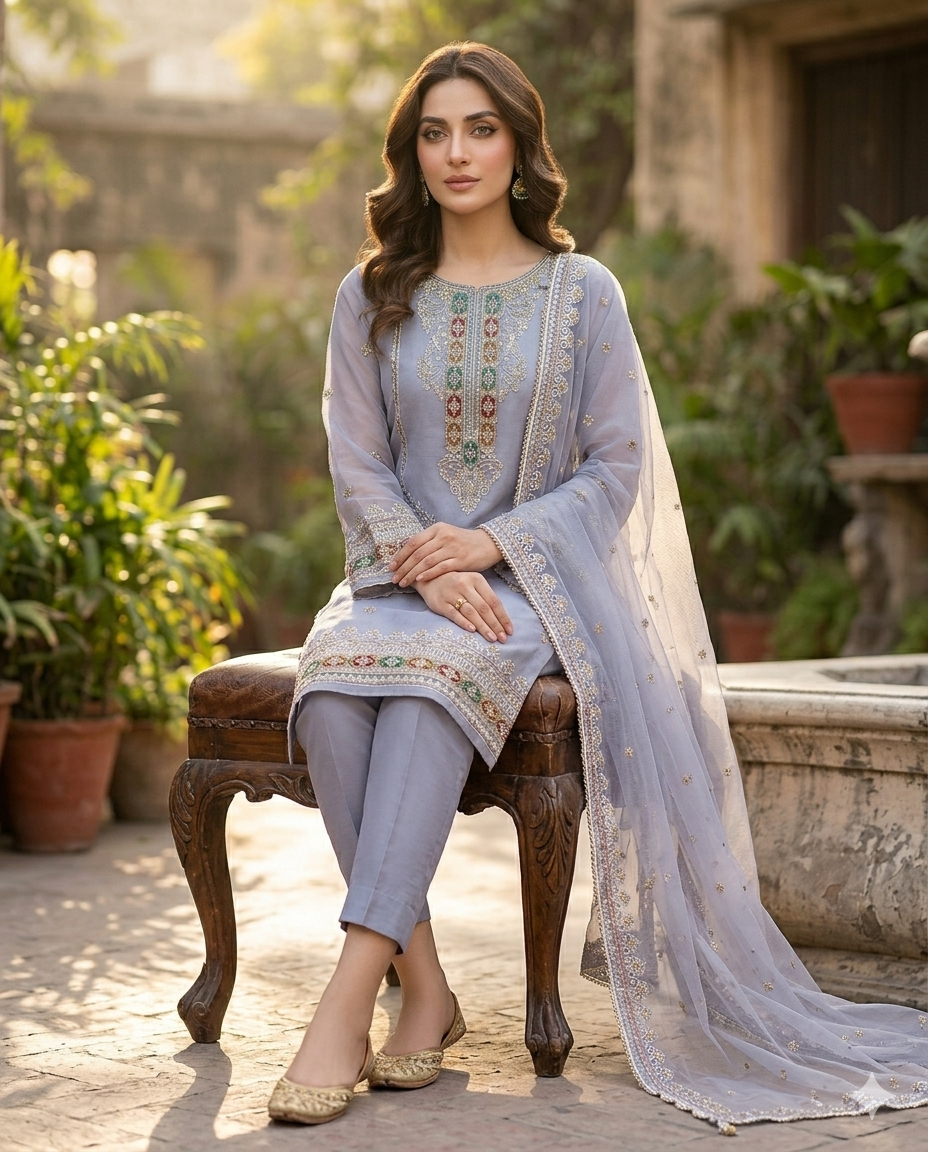 Multi Khaadi Net Suit (Unstitched)
