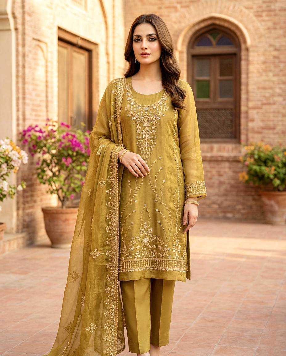CutDana Crincle D.no 373 ( Unstitched)