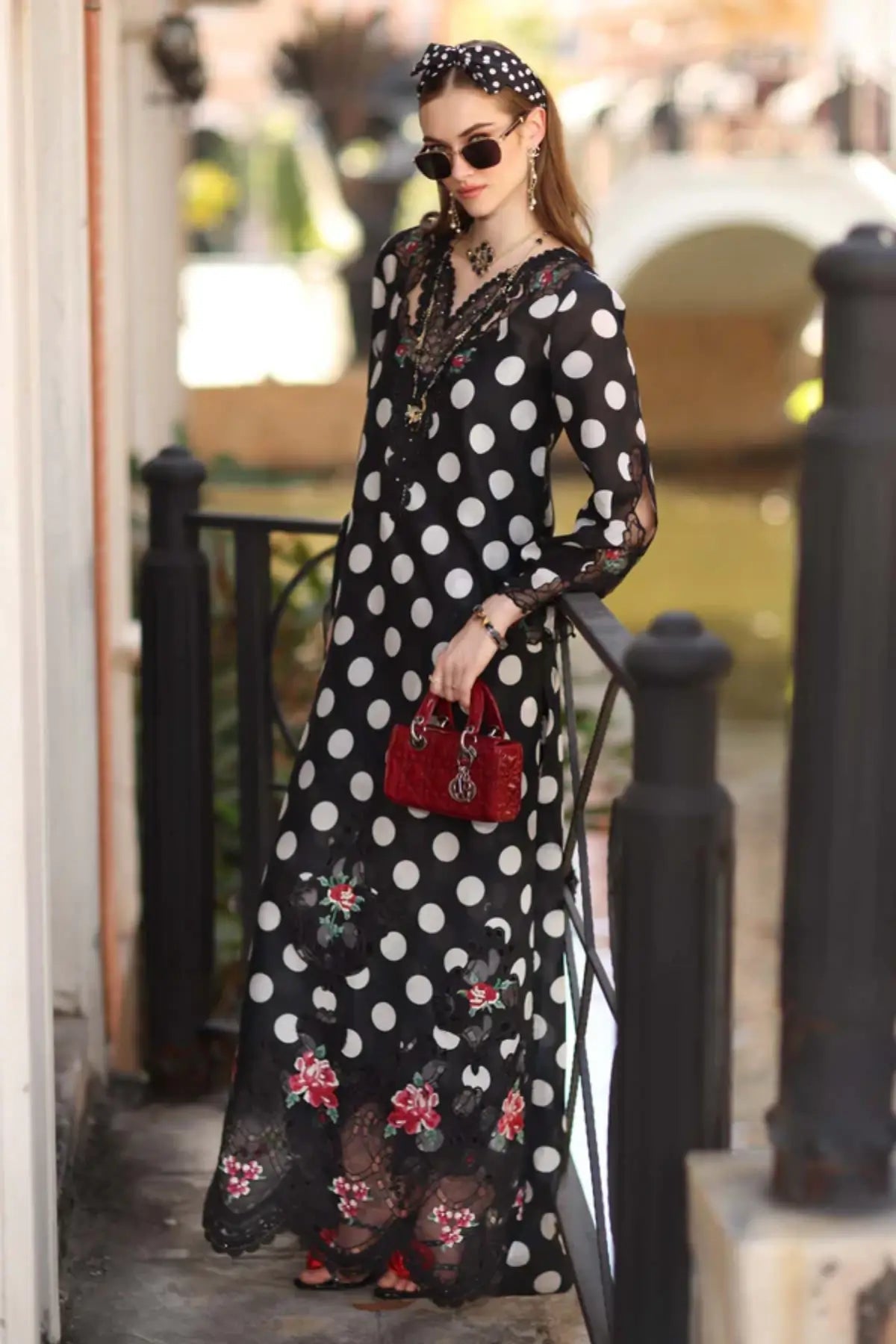 D4-A Black Polka – Saadia Asad Noor Eid Printskhaas Lawn Suit