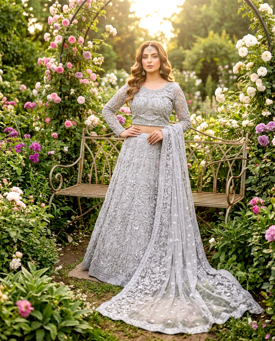 Shahi Feroza Lehengha Set