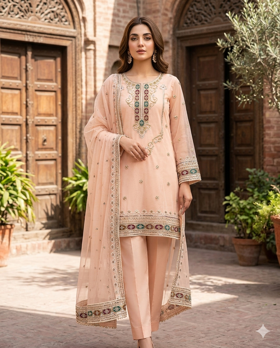 Multi Khaadi Net Suit (Unstitched)