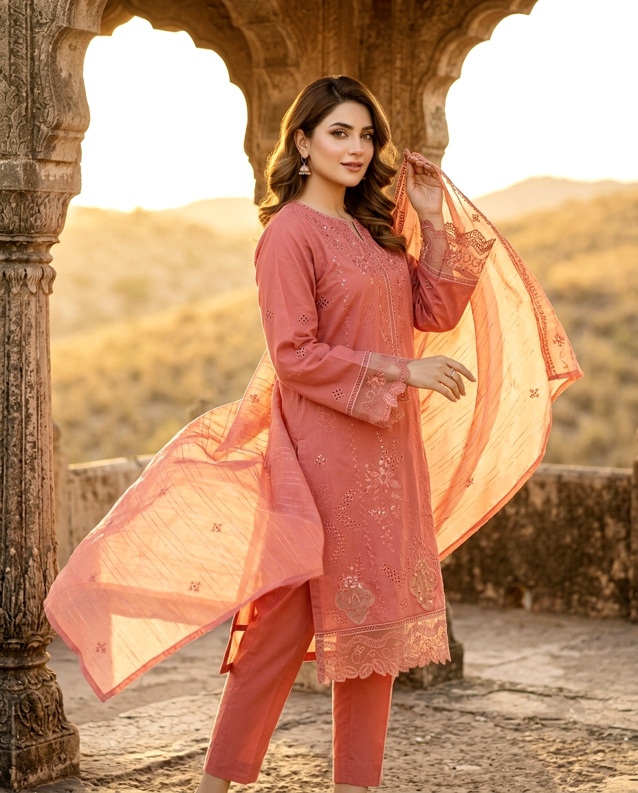 Muse Series 766 Cotton Embroidered