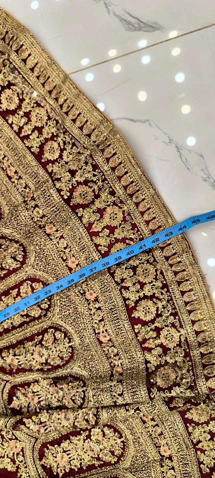 Aura of Red Bridal Lehengha (Unstitched)