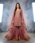 Fancy beats work Gharara Set (Stitched)
