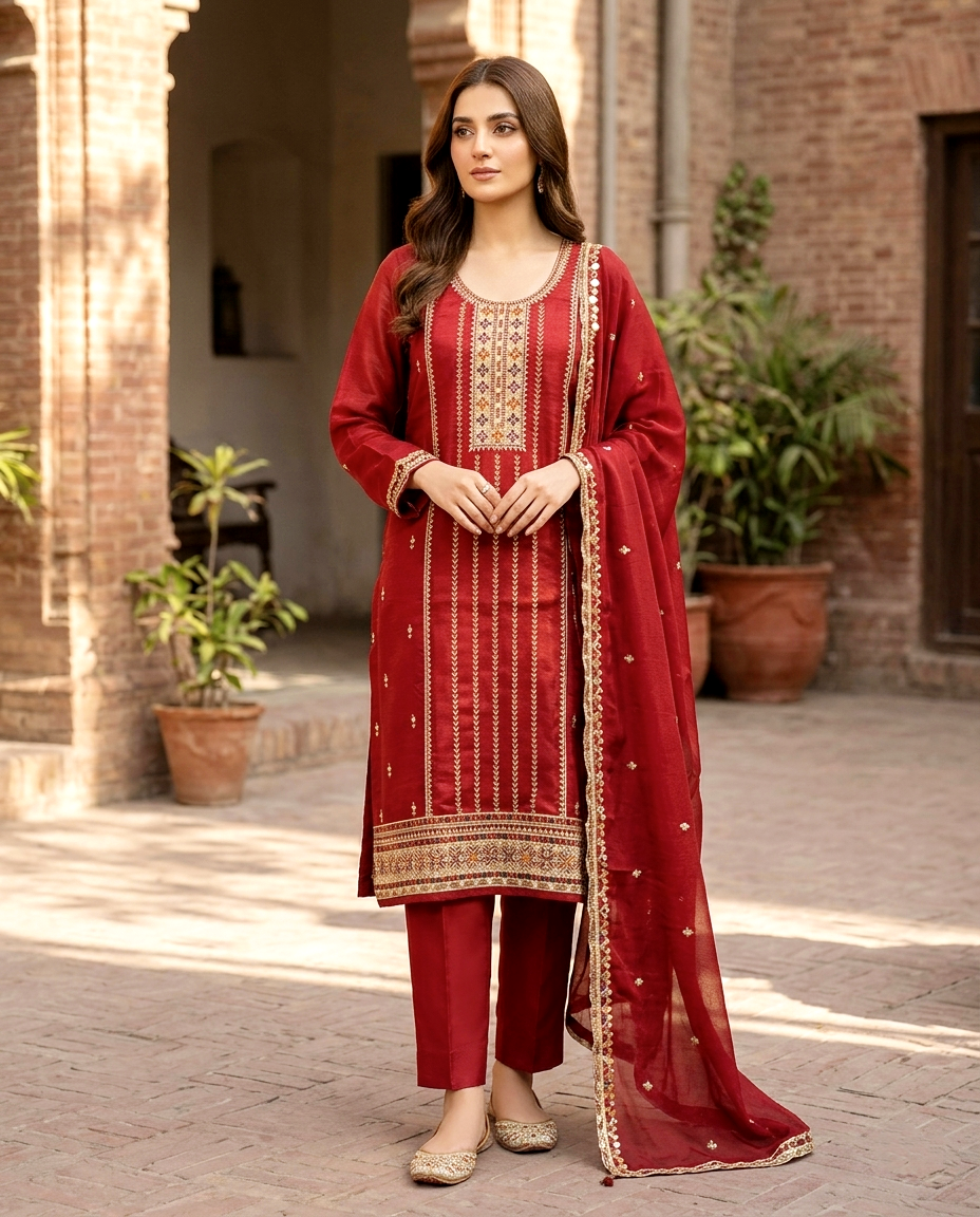 Vchetra Multi Neck (Unstitched)
