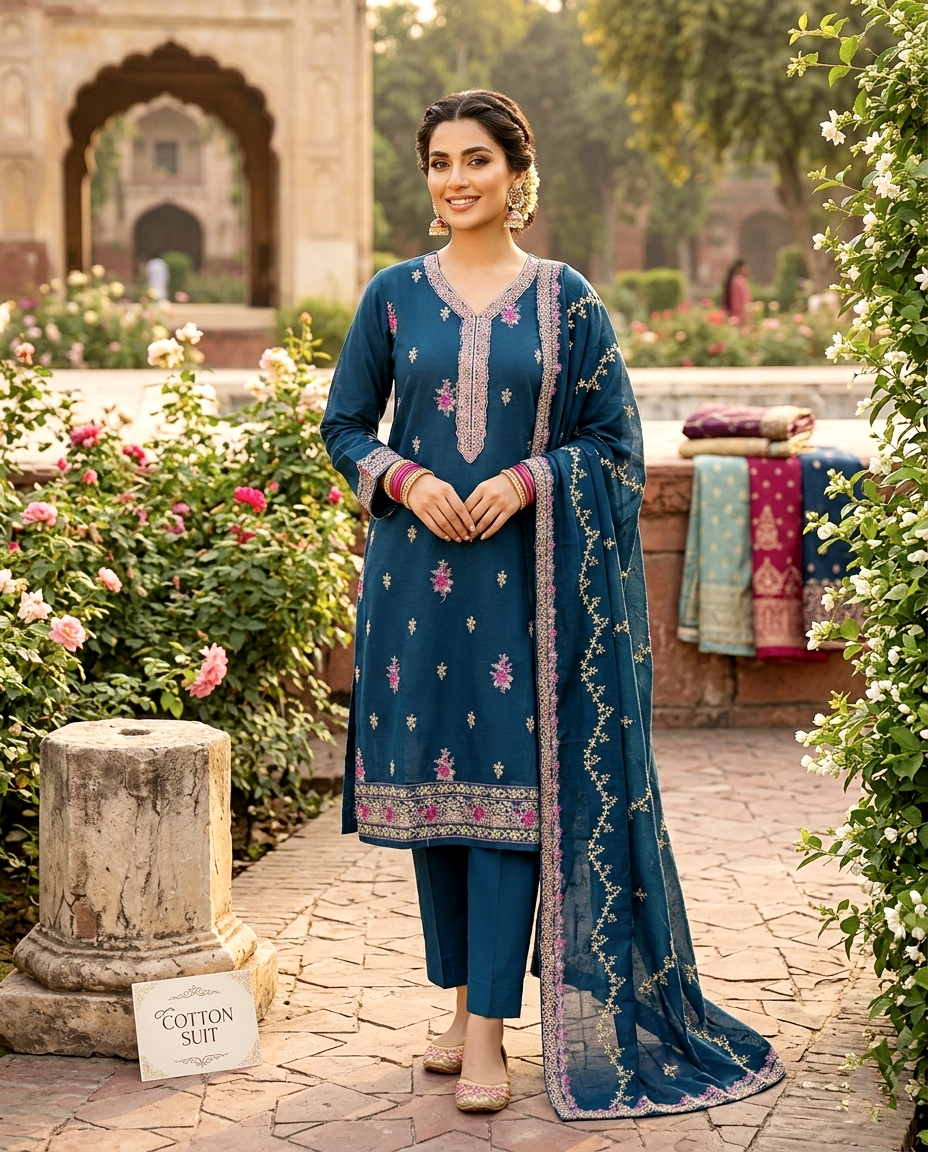 Glamour D.no 654 Cotton (Unstitched)