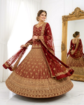 Merlot Muse Bridal Lehengha (Unstitched)