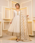 Chiffon Golden Zari Frock 993 (Unstitched)