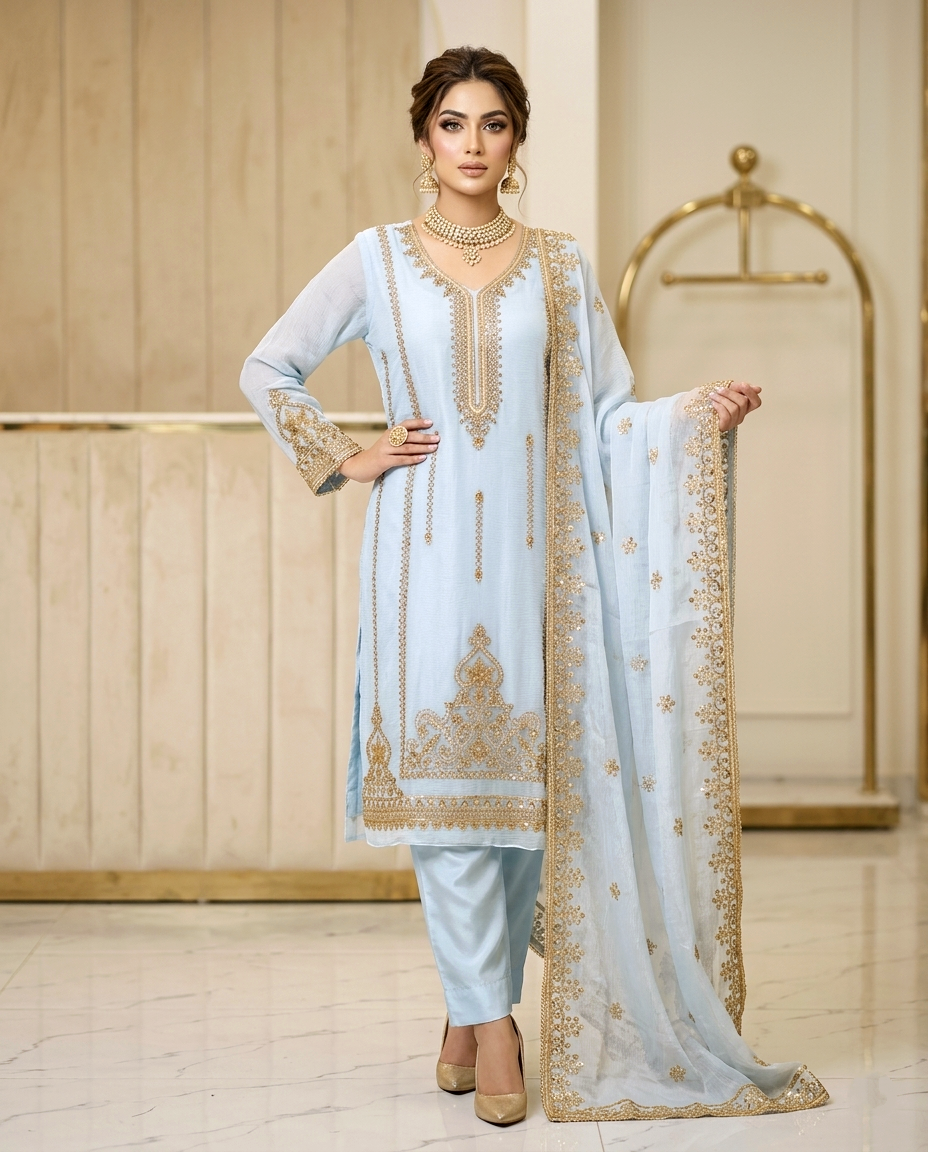 CutDana Crincle D.no 873 ( Unstitched)