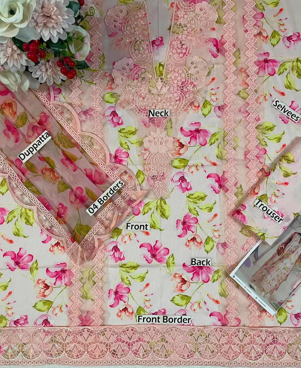 Rielle Shirt And Dupatta lawn embroidered