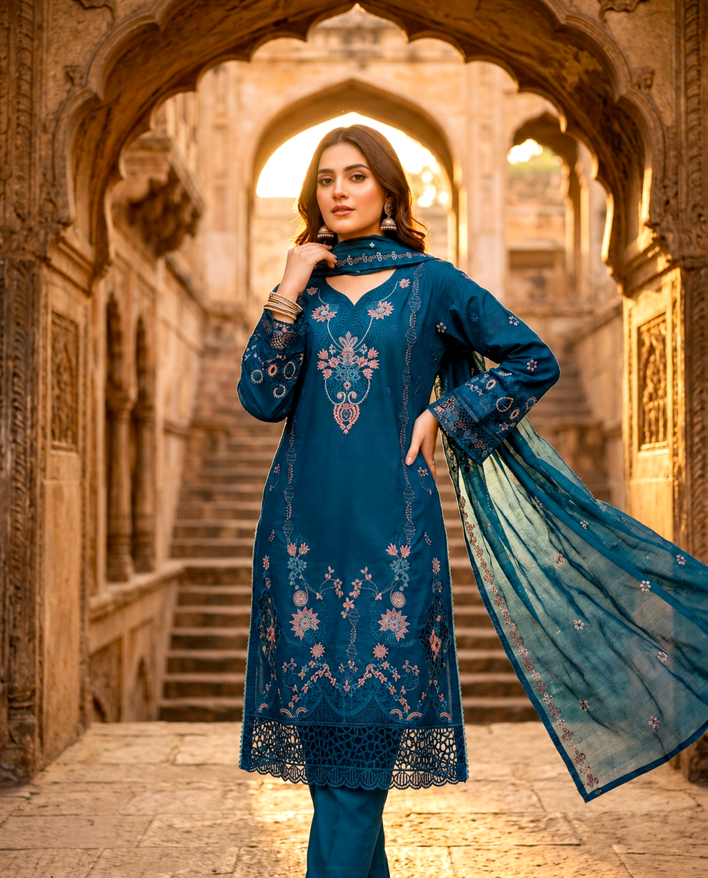 Muse Series 765 Cotton Embroidered