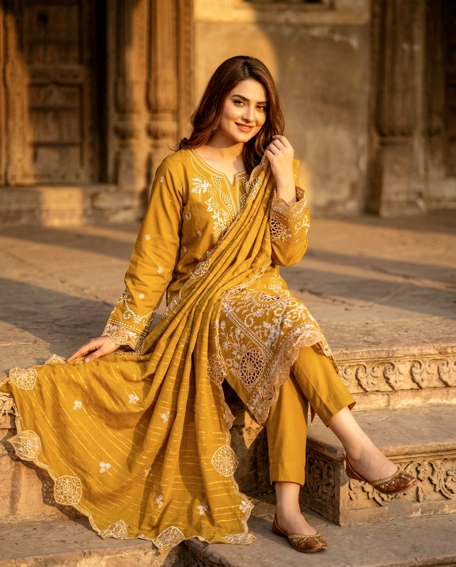 Muse Series 769 Cotton Embroidered