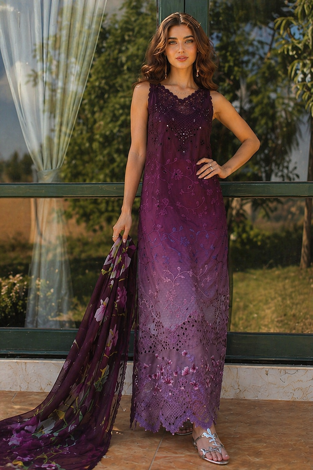 NOOR BY SADIA Print and Embroidered