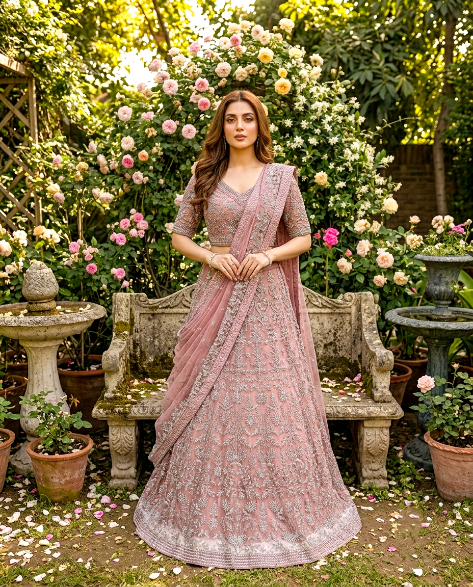 Shahi Feroza Lehengha Set