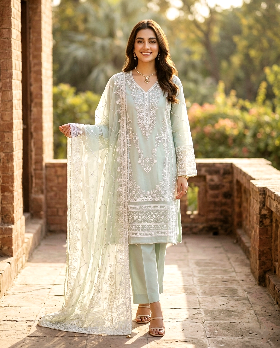 Mukesh D.no 991 Khaadi net(Unstitched)