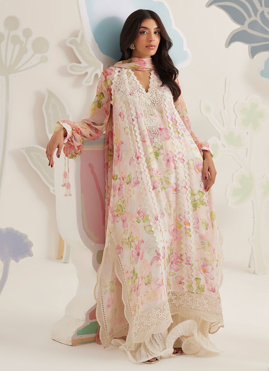 Rielle Shirt And Dupatta lawn embroidered