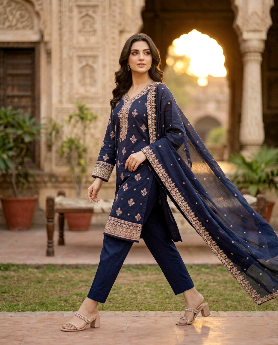 Glamour D.no 434 Cotton (Unstitched)