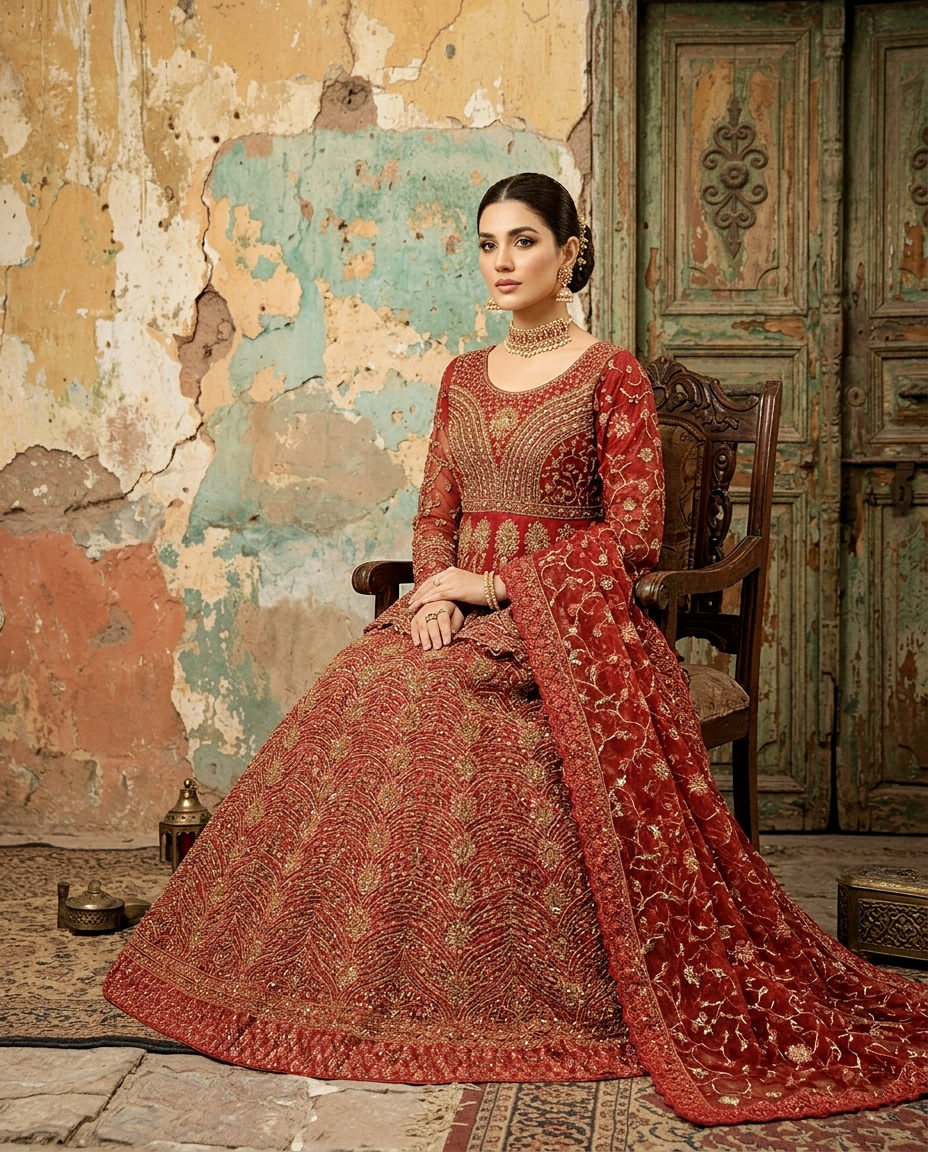 ZF - Shehzadi Bridal Lehengha Unstitched