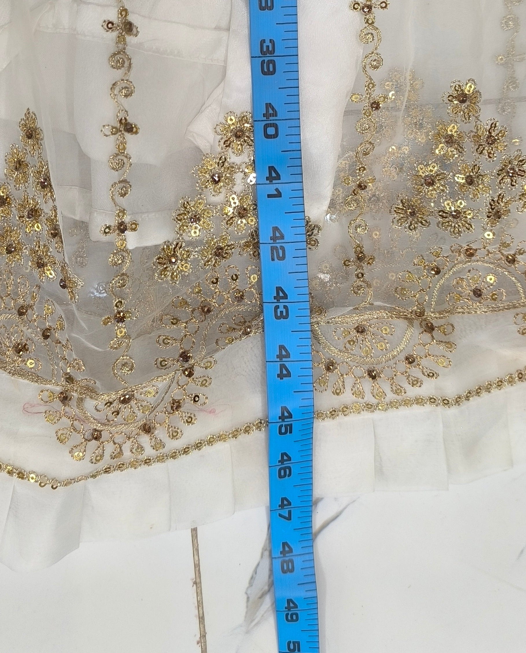 Noor-e-Zar Organza Gharara Set (stitched)