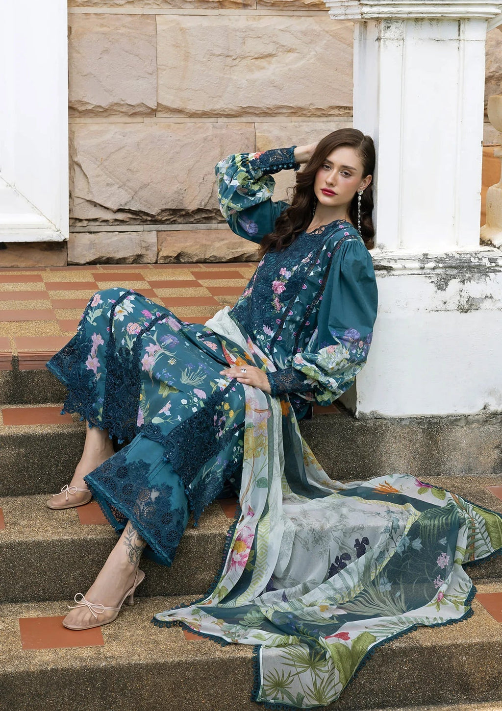 Lawn - Elaf Premium - Signature Embroidered Prints 26