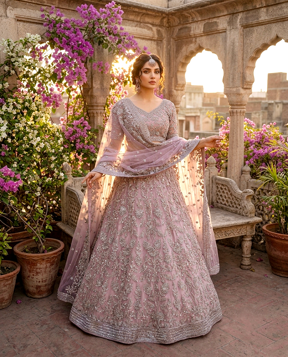 Shahi Feroza Lehengha Set