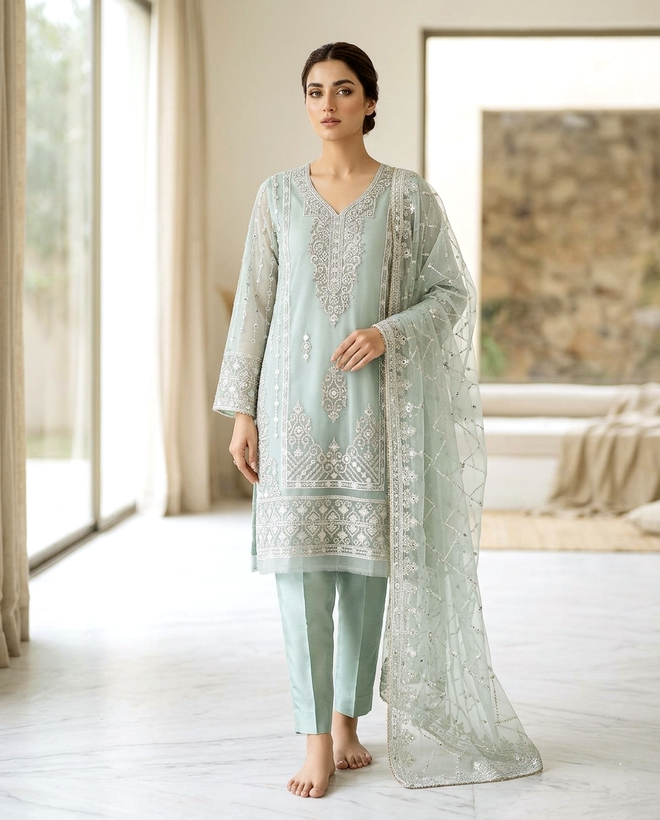 Mukesh D.no 992 Khaadi net(Unstitched)