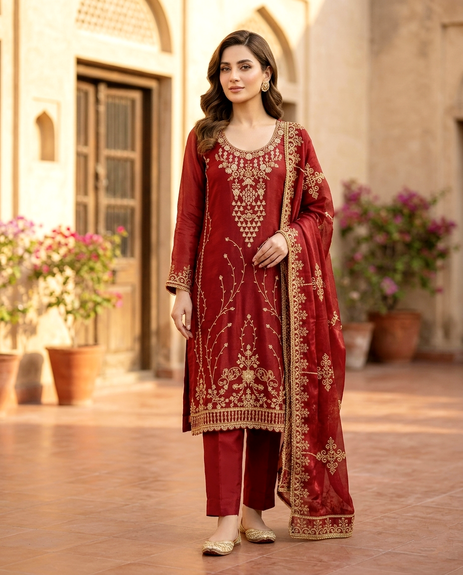 CutDana Crincle D.no 373 ( Unstitched)
