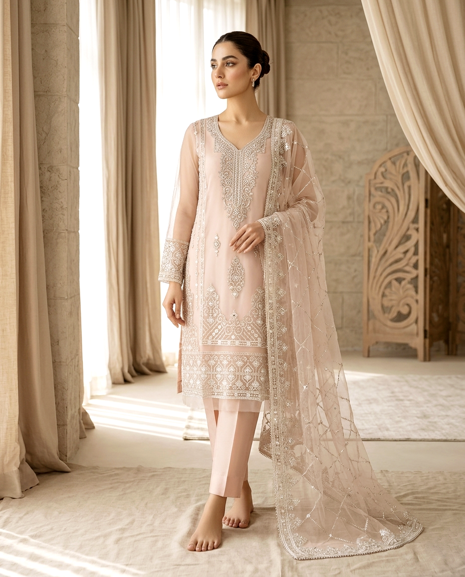 Mukesh D.no 992 Khaadi net(Unstitched)