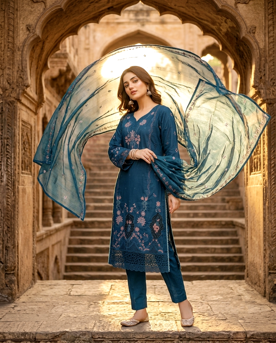 Muse Series 765 Cotton Embroidered