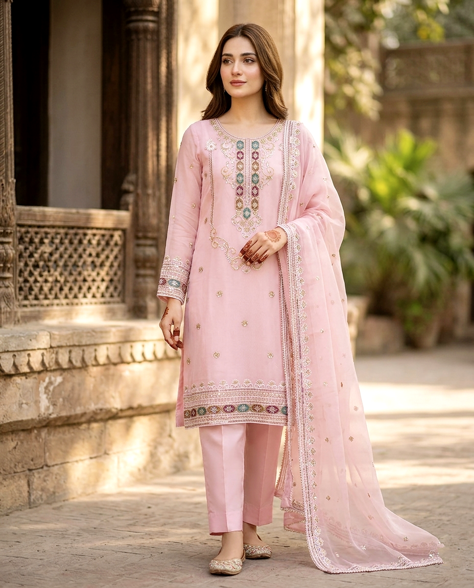Multi Khaadi Net Suit (Unstitched)